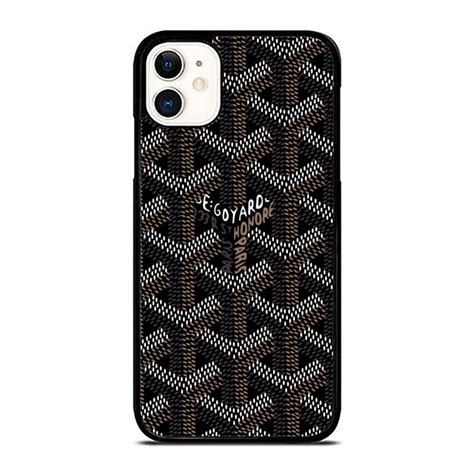 black goyard iphone case.